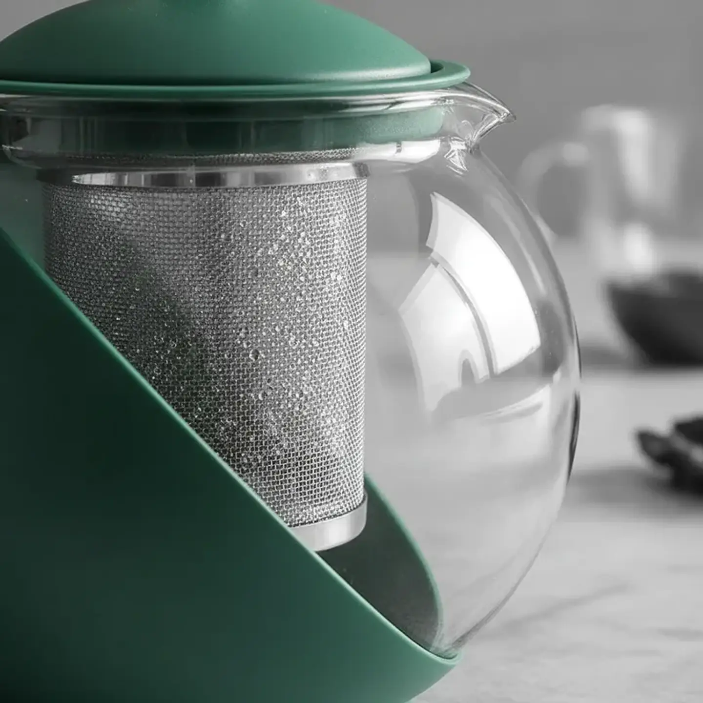 Tetera de Vidrio con Infusor de Acero Inoxidable 1250ml 4