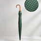Paraguas Largo Clásico  Cuadrillé Con Mango Curvo 96cm - Miniatura 2