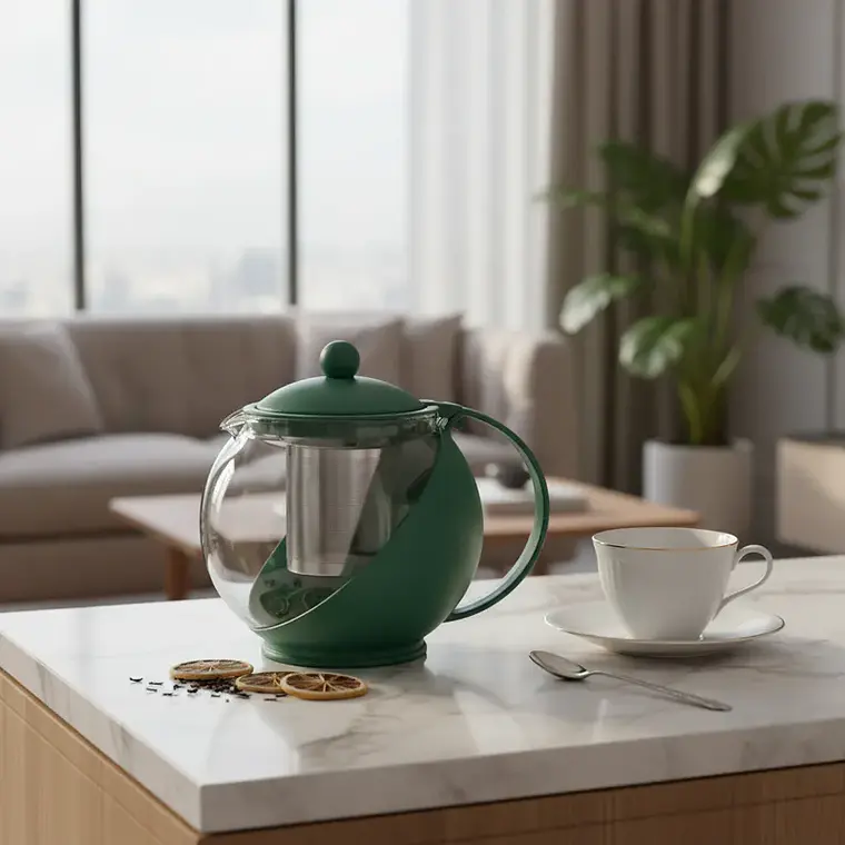 Tetera de Vidrio con Infusor de Acero Inoxidable 750ml 1