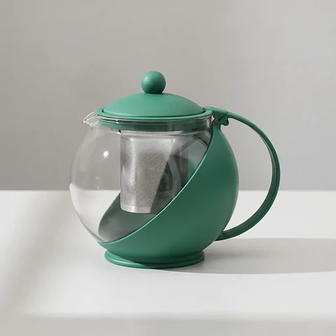 Tetera de Vidrio con Infusor de Acero Inoxidable 750ml