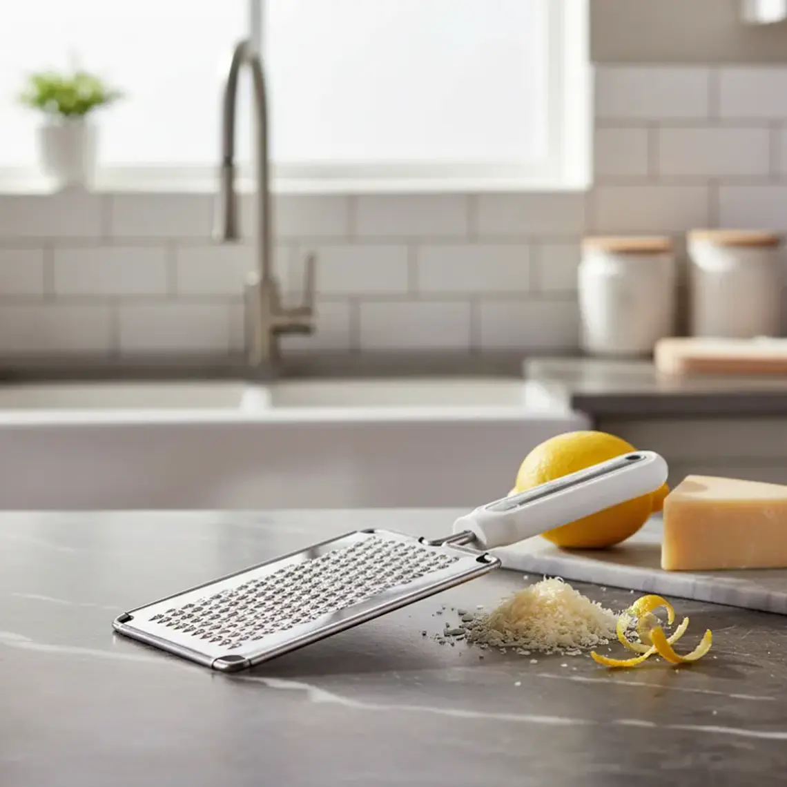 Rallador Plano Acero Inoxidable para Cocina 3