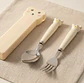 Set De Cubiertos Infantiles Oso Con Estuche Cuchara Y Tenedor - Miniatura 1