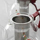 Tetera de Vidrio con Infusor de Acero 1400ml Diseño Floral - Miniatura 3