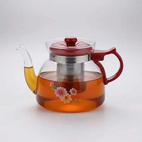 Tetera De Vidrio Templado Con Infusor 850 Ml