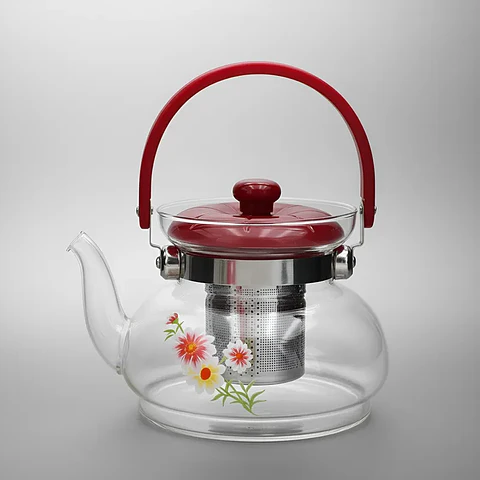 Tetera  Con Infusor De Vidrio 700 Transparente