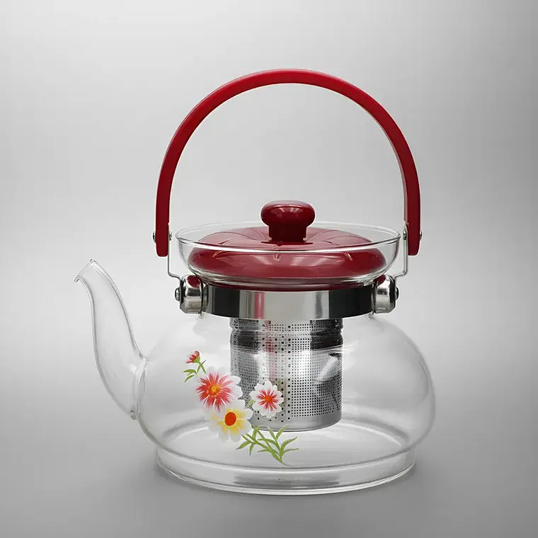 Tetera  Con Infusor De Vidrio 700 Transparente 2