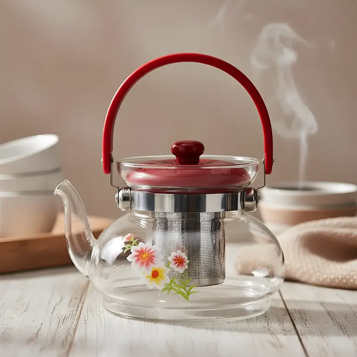 Tetera  Con Infusor De Vidrio 700 Transparente 3