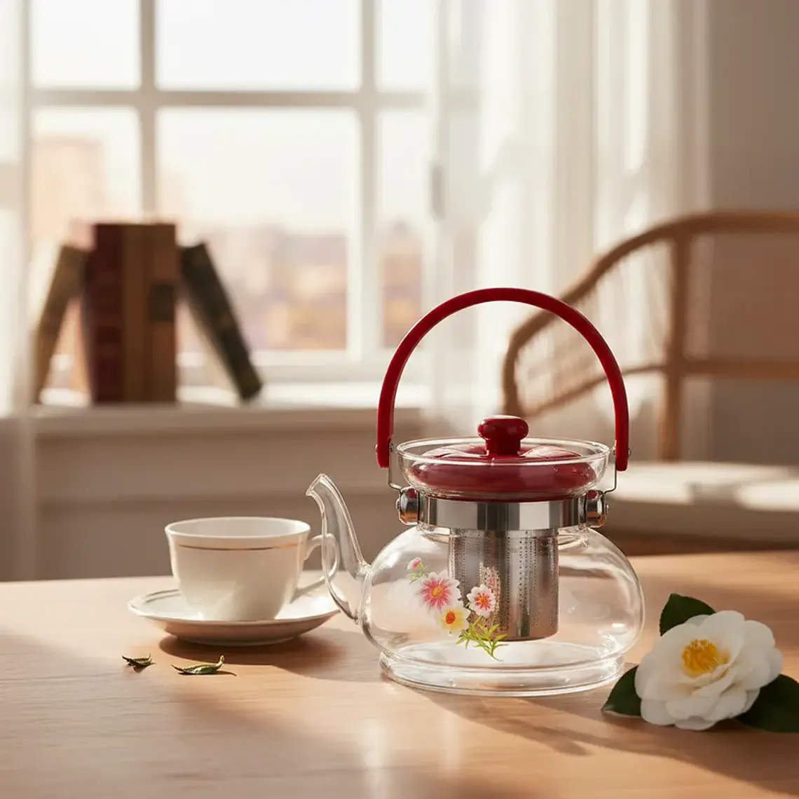 Tetera  Con Infusor De Vidrio 700 Transparente 4