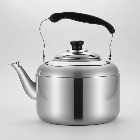 Tetera de Acero Inoxidable Clásica Plateada 5000ml