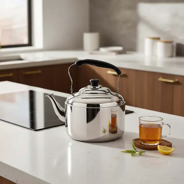 Tetera de Acero Inoxidable Clásica Plateada 5000ml 4