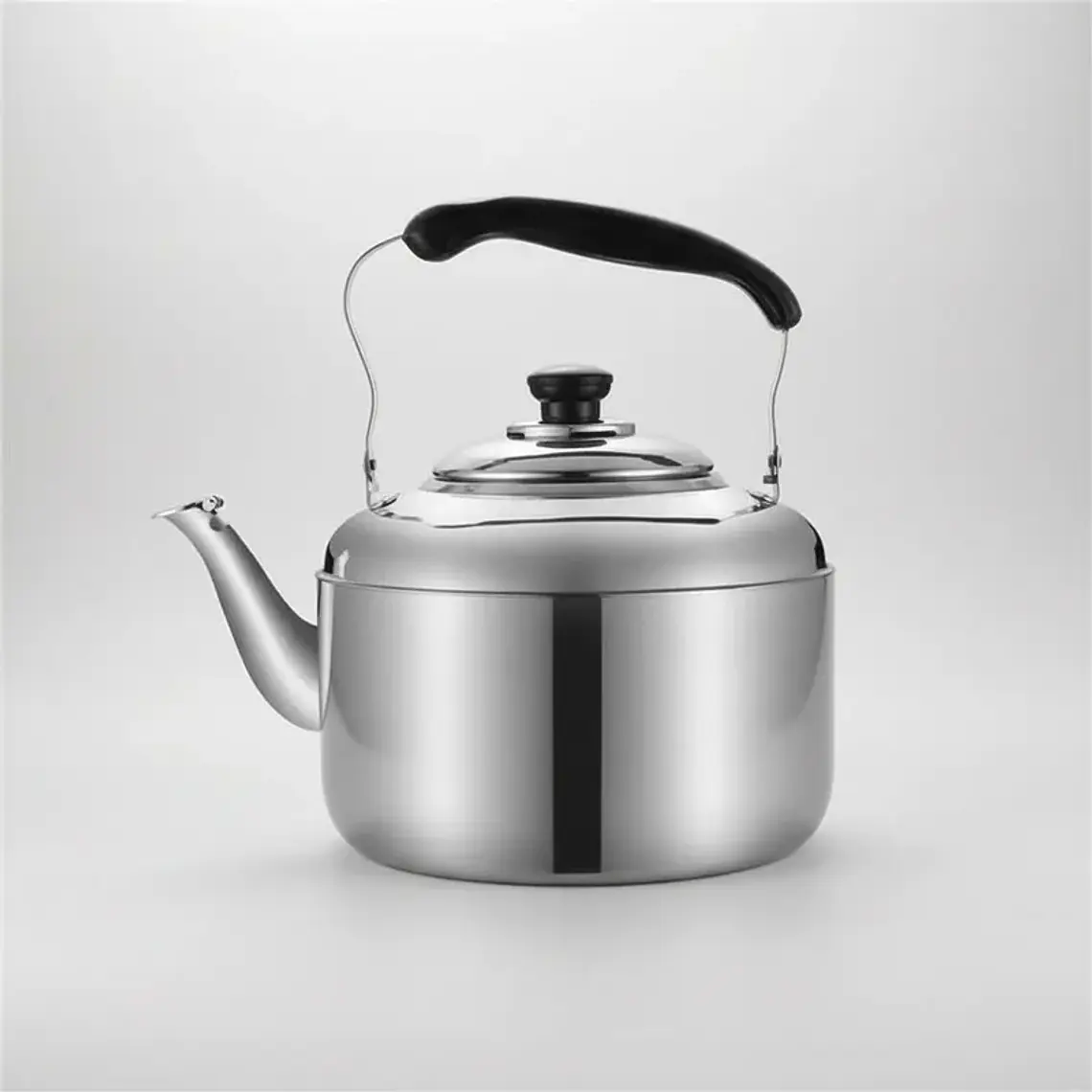 Tetera Clásica de Acero Inoxidable con Mango Negro 4000ML 2