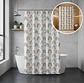 Cortina De Baño Peva 180x180cm Diseño Arcoíris Con Ganchos - Miniatura 5