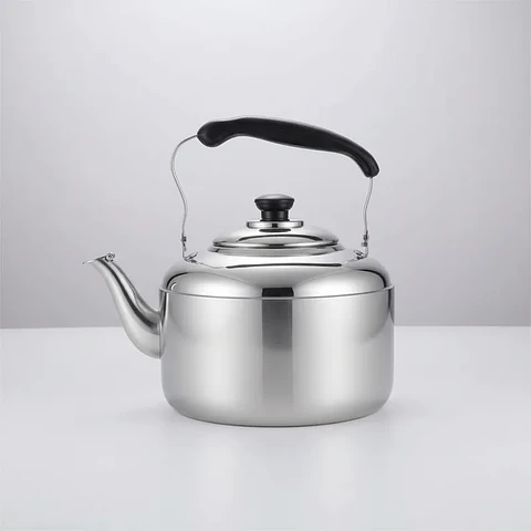 Tetera de Acero Inoxidable Clásica Plateada para Cocina 2000ML