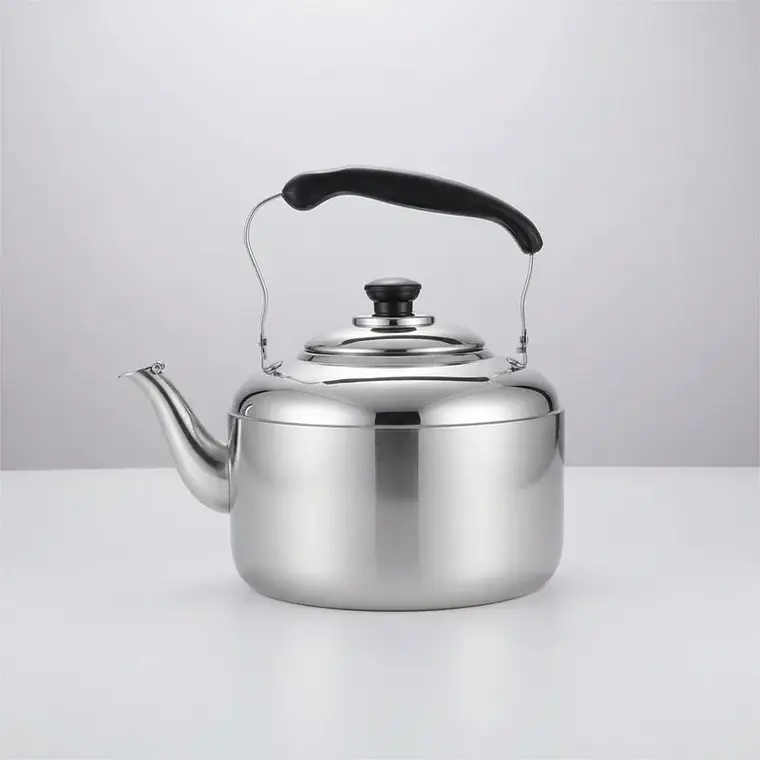 Tetera de Acero Inoxidable Clásica Plateada para Cocina 2000ML 1