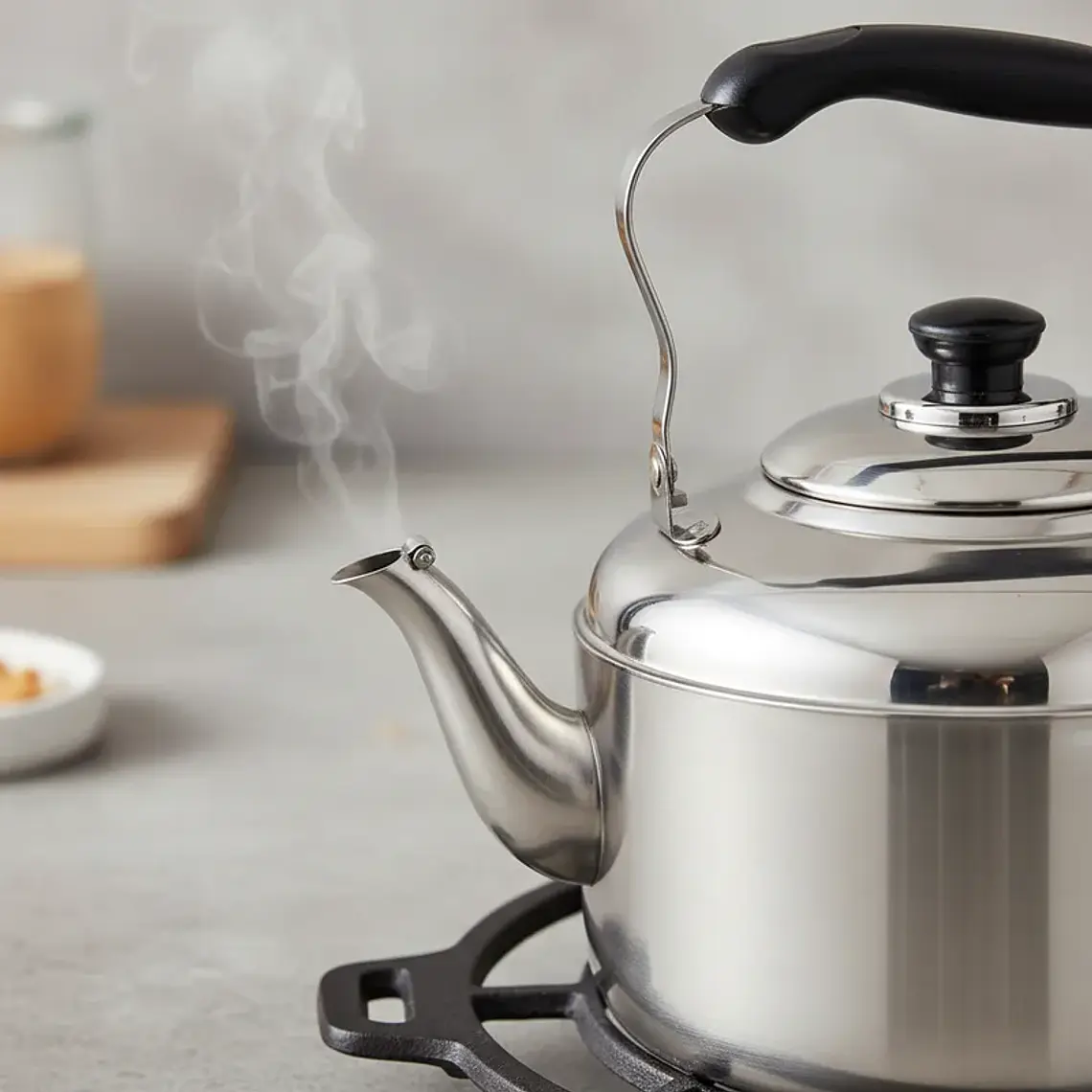 Tetera de Acero Inoxidable Clásica Plateada para Cocina 2000ML 2