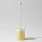 Escobilla De Baño De Silicona Higiénica Con Soporte Amarillo - Miniatura 4