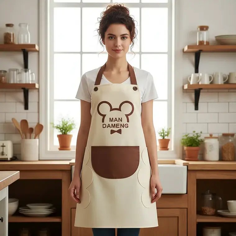 Delantal de cocina genérico resistente y práctico 70CM 4