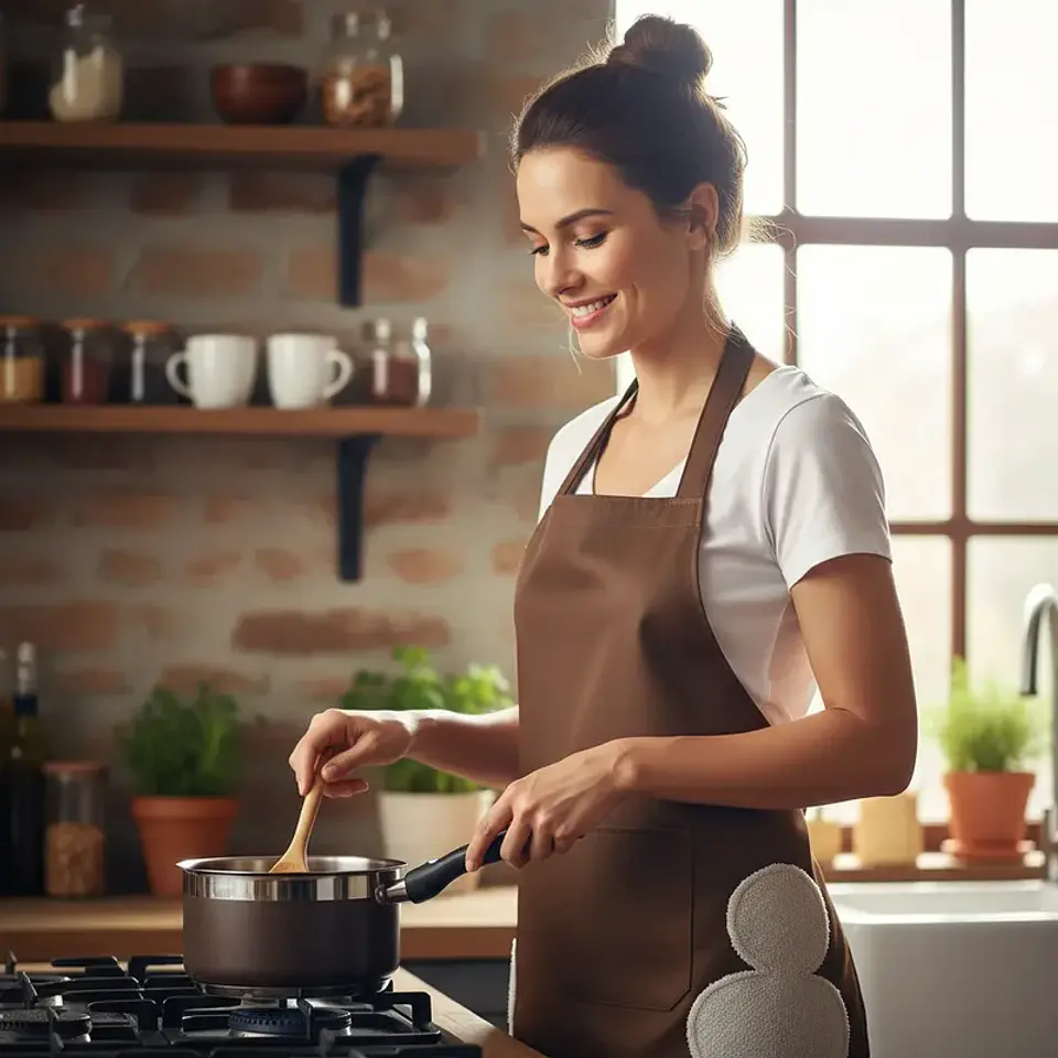 Delantal de cocina genérico resistente y práctico 70CM 3