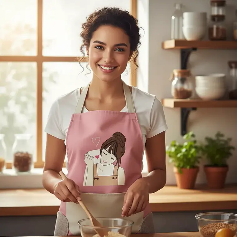 Delantal de Cocina Impermeable con Secador de Manos 70cm 3