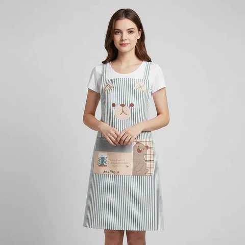 Delantal de cocina genérico resistente Ositos kawaii 70cm