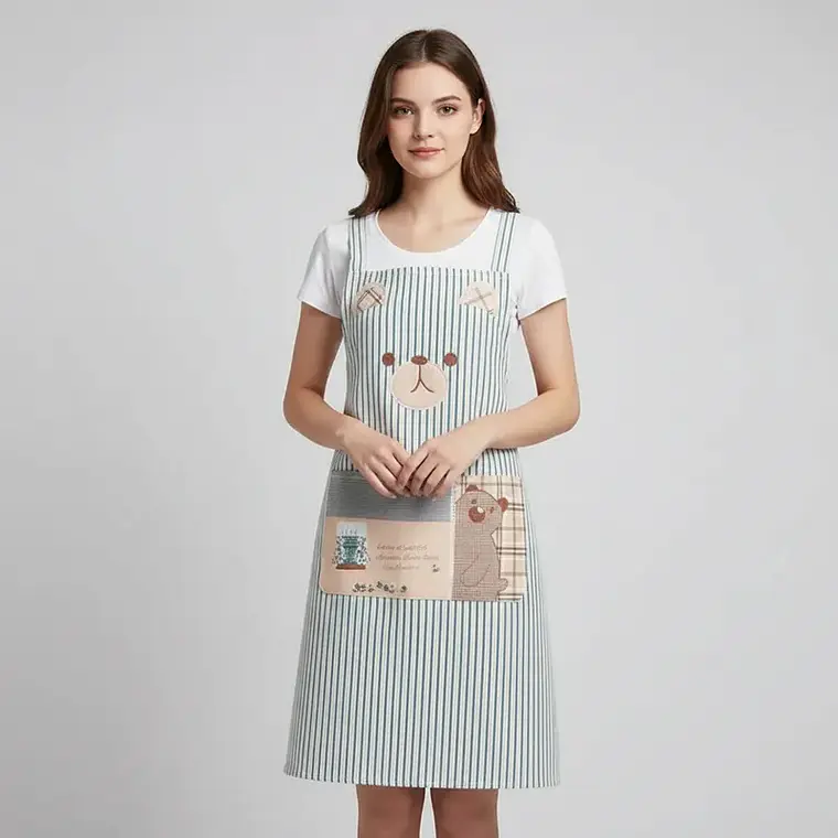 Delantal de cocina genérico resistente Ositos kawaii 70cm 2