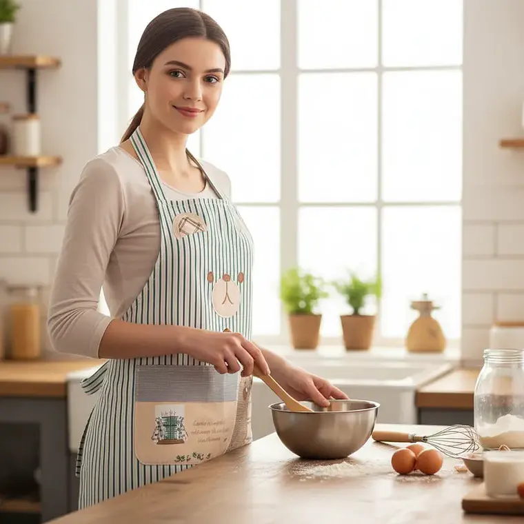 Delantal de cocina genérico resistente Ositos kawaii 70cm 3