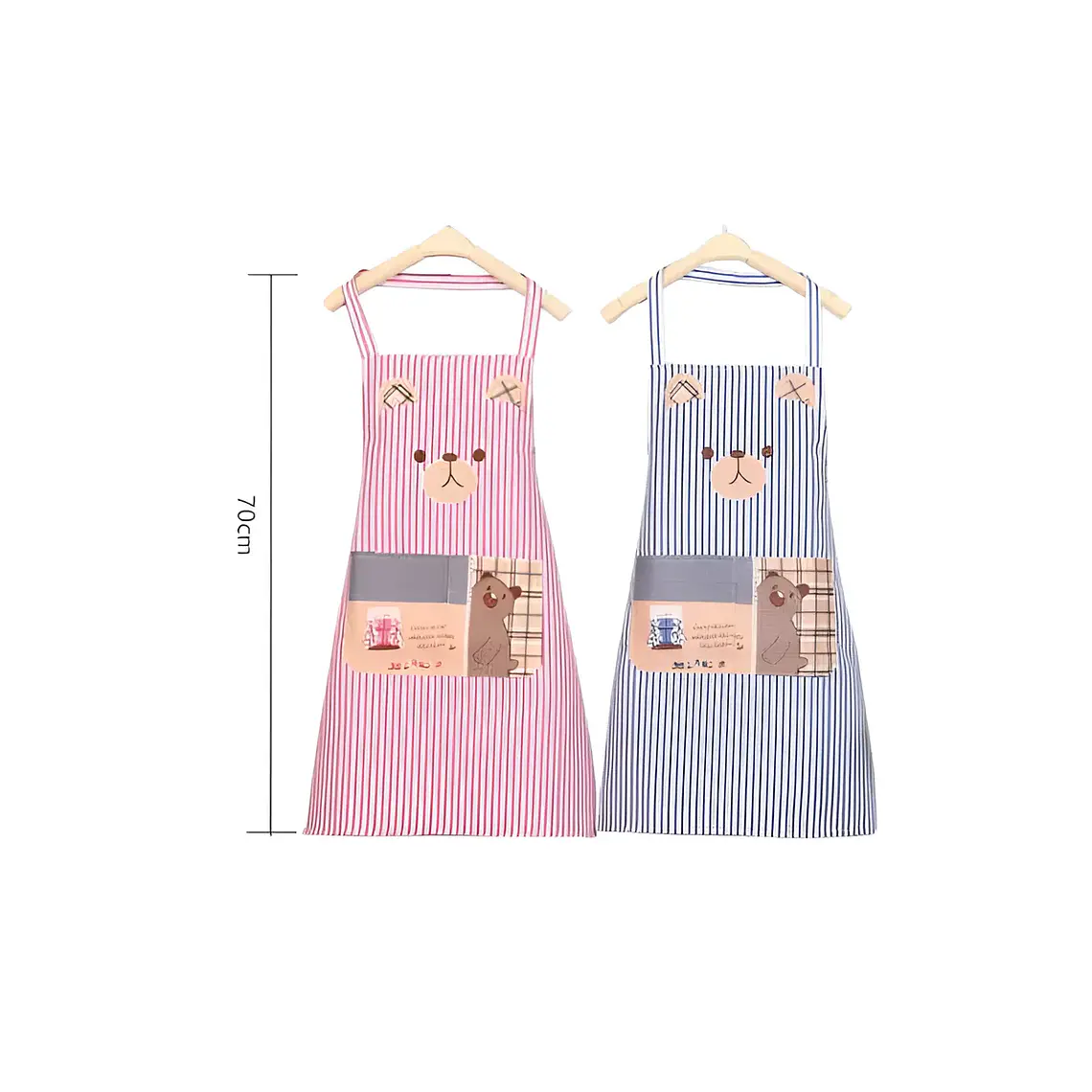 Delantal de cocina genérico resistente Ositos kawaii 70cm 5