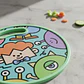 Tabla De Picar Infantil Redonda Con Diseño De Monstruos 30CM - Miniatura 4