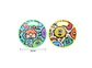 Tabla De Picar Infantil Redonda Con Diseño De Monstruos 30CM - Miniatura 5