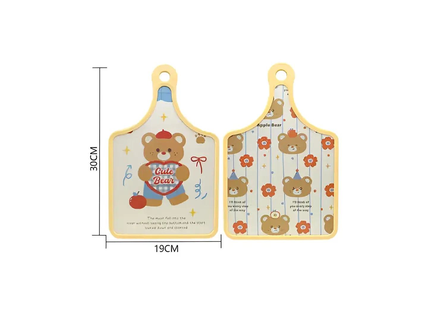 Tabla de Picar Infantil Diseño Ositos Amarilla 30x19cm 5