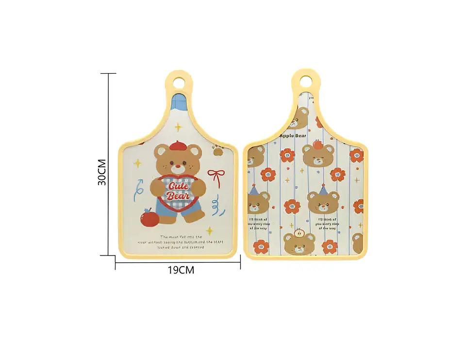 Tabla de Picar Infantil Diseño Ositos Amarilla 30x19cm 5