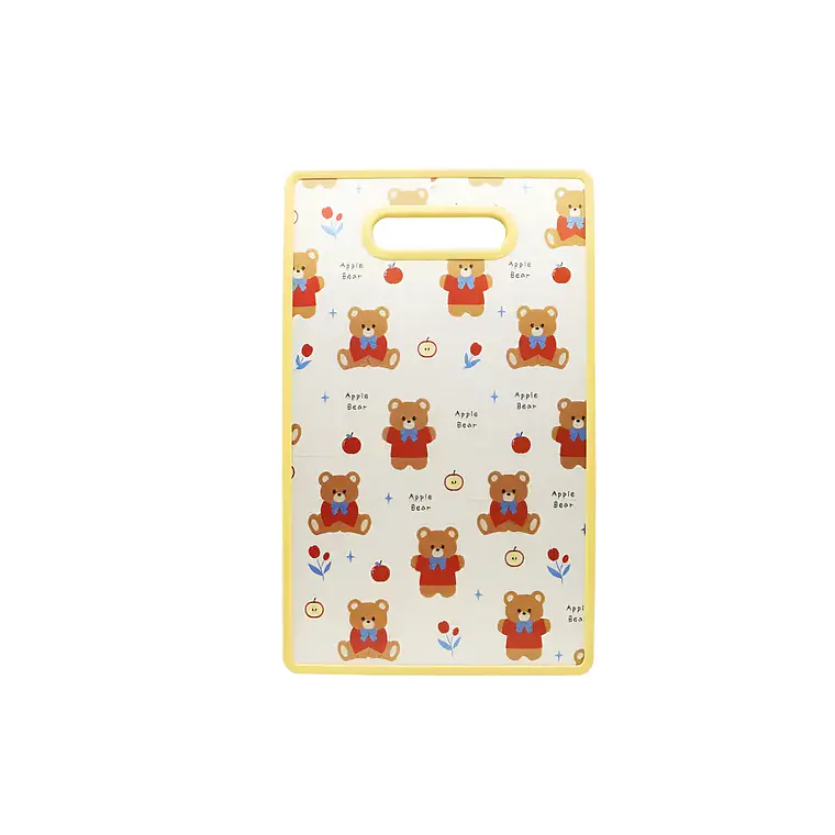 Tabla de Picar Cocina Diseño Kawaii Ositos Apple Bear 37x23cm 4