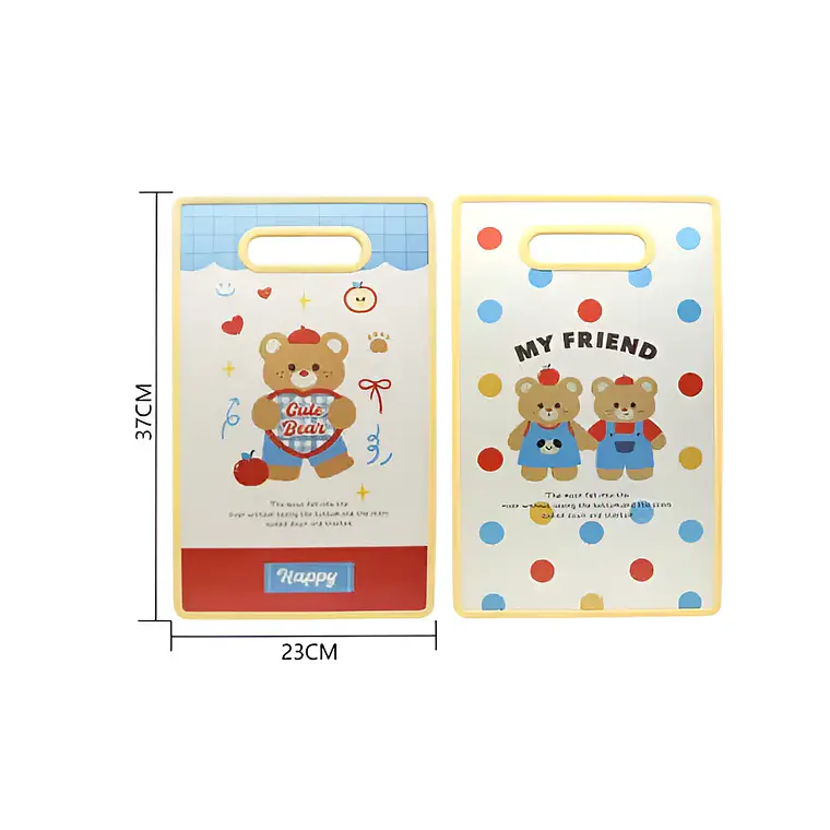 Tabla de Picar Cocina Diseño Kawaii Ositos Apple Bear 37x23cm 5
