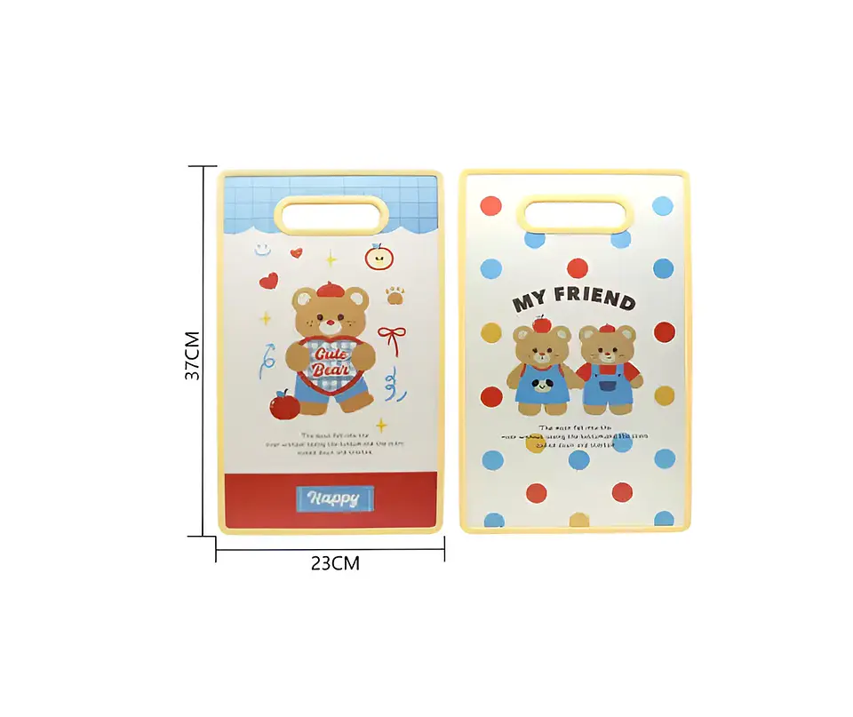 Tabla de Picar Cocina Diseño Kawaii Ositos Apple Bear 37x23cm 5