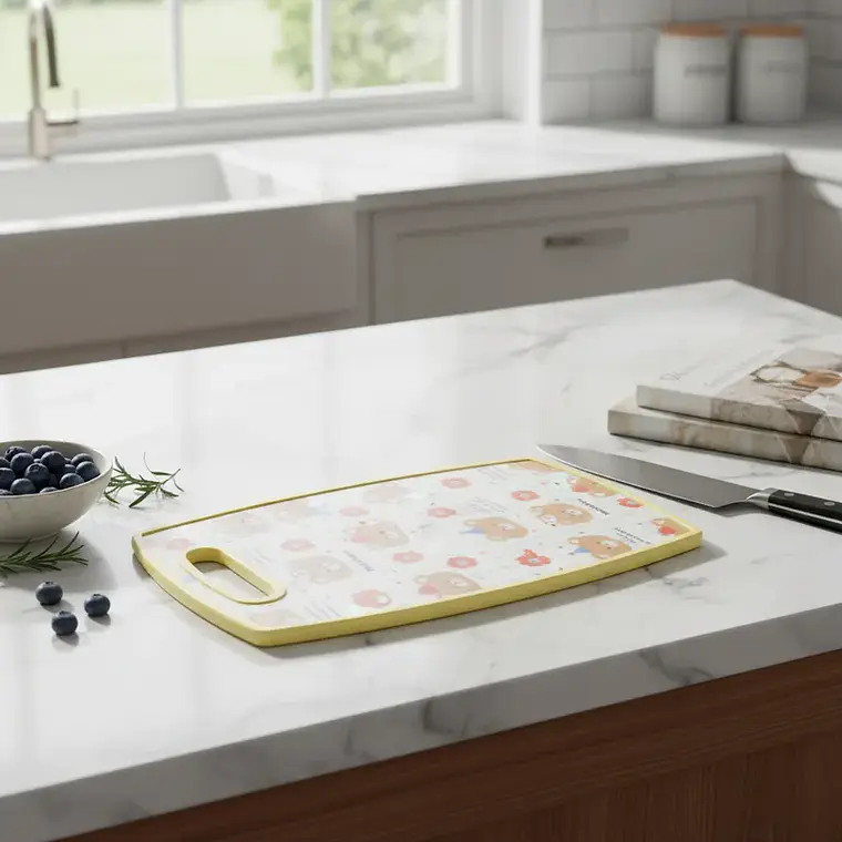 Tabla de Picar Cocina Diseño Kawaii Ositos 37X23CM 4