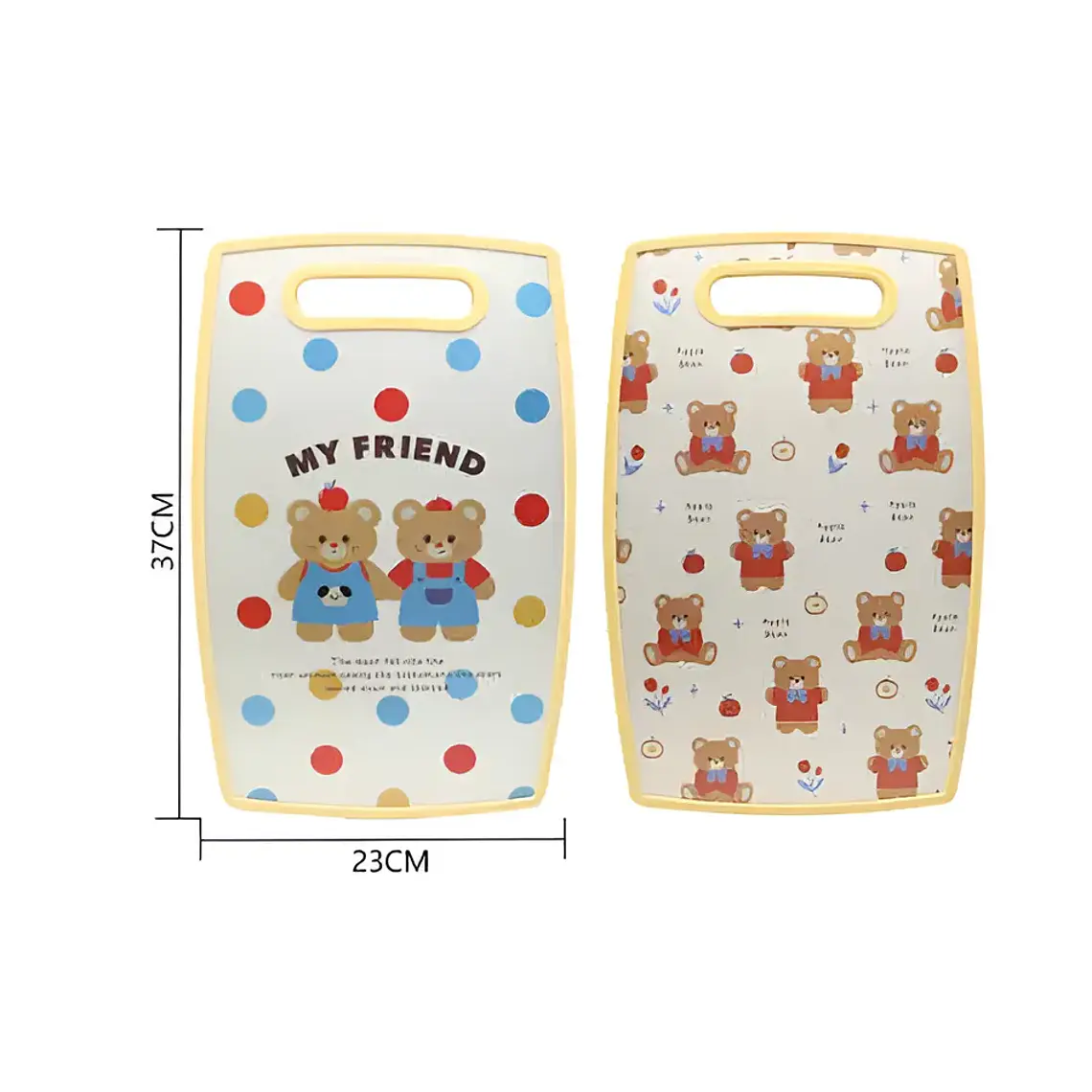 Tabla de Picar Cocina Diseño Kawaii Ositos 37X23CM 5