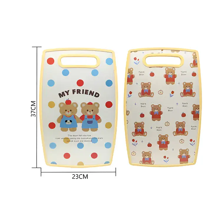 Tabla de Picar Cocina Diseño Kawaii Ositos 37X23CM 5