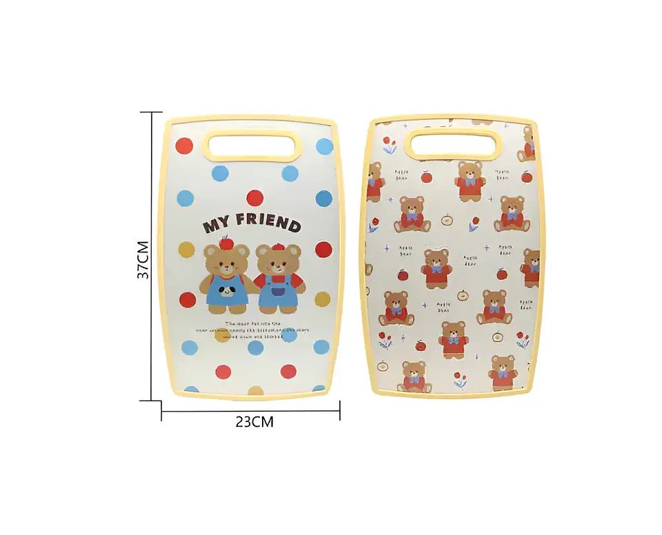 Tabla de Picar Cocina Diseño Kawaii Ositos 37X23CM 5