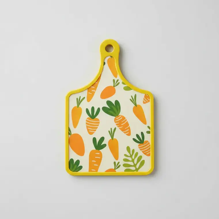 Tabla de Picar Cocina Diseño Zanahorias 30X19CM 1