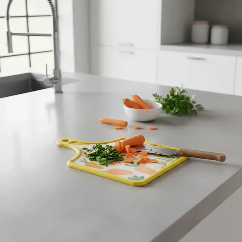 Tabla de Picar Cocina Diseño Zanahorias 30X19CM