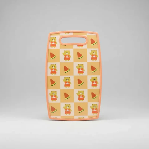 Tabla de Picar Plástica con Diseño Kawaii 37x23cm