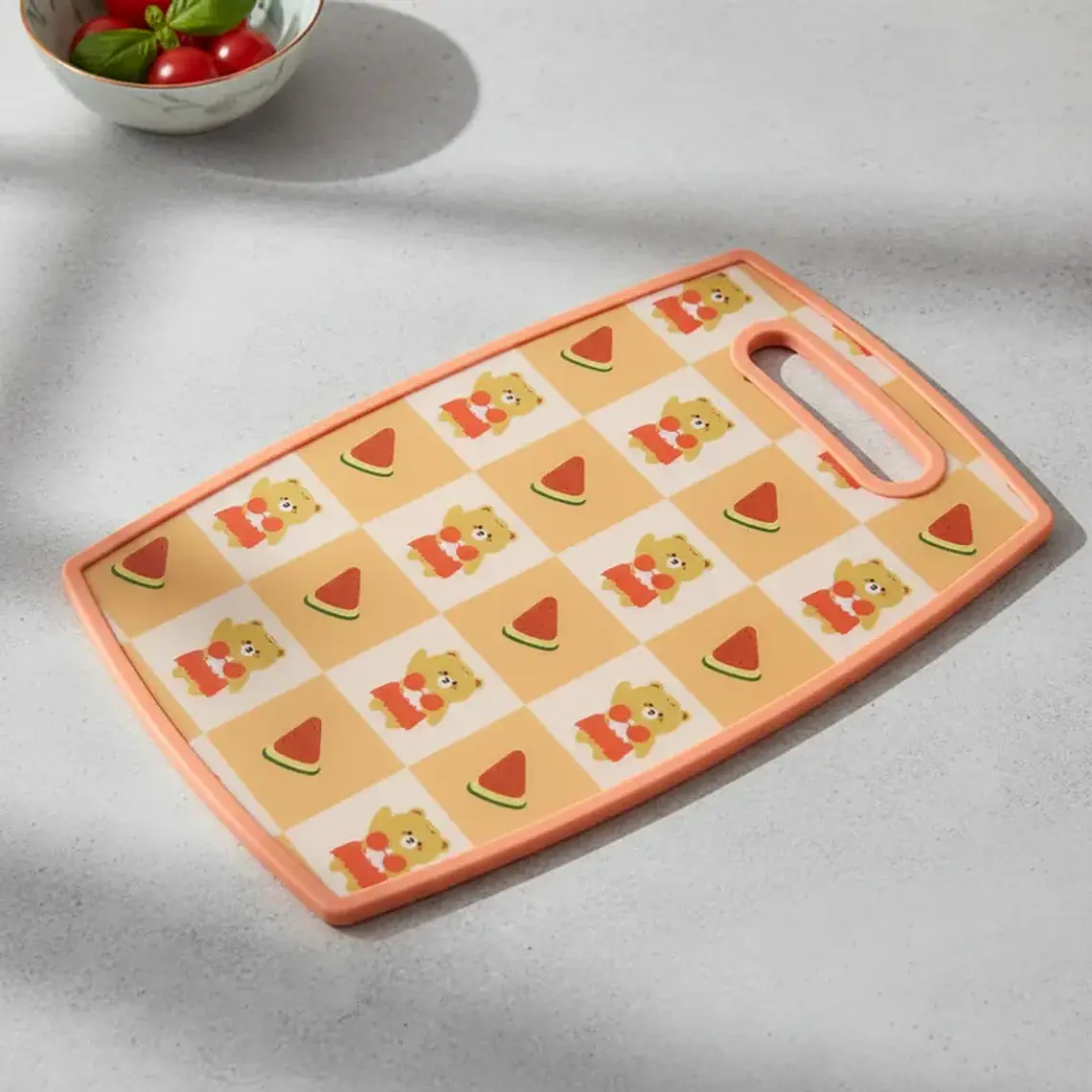 Tabla de Picar Plástica con Diseño Kawaii 37x23cm 3