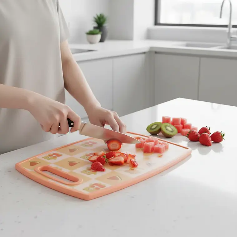 Tabla de Picar Plástica con Diseño Kawaii 37x23cm 5