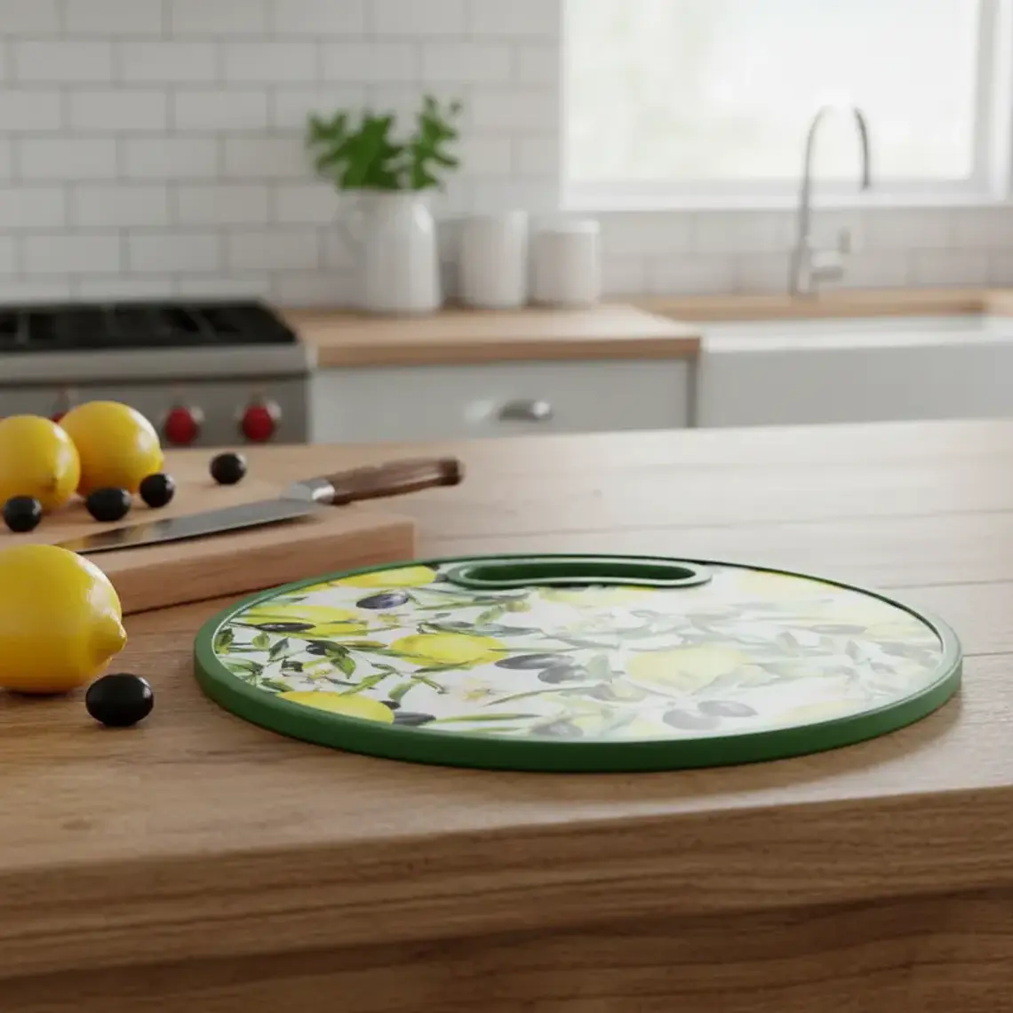 Tabla de Picar Redonda con Diseños varios 30cm 1