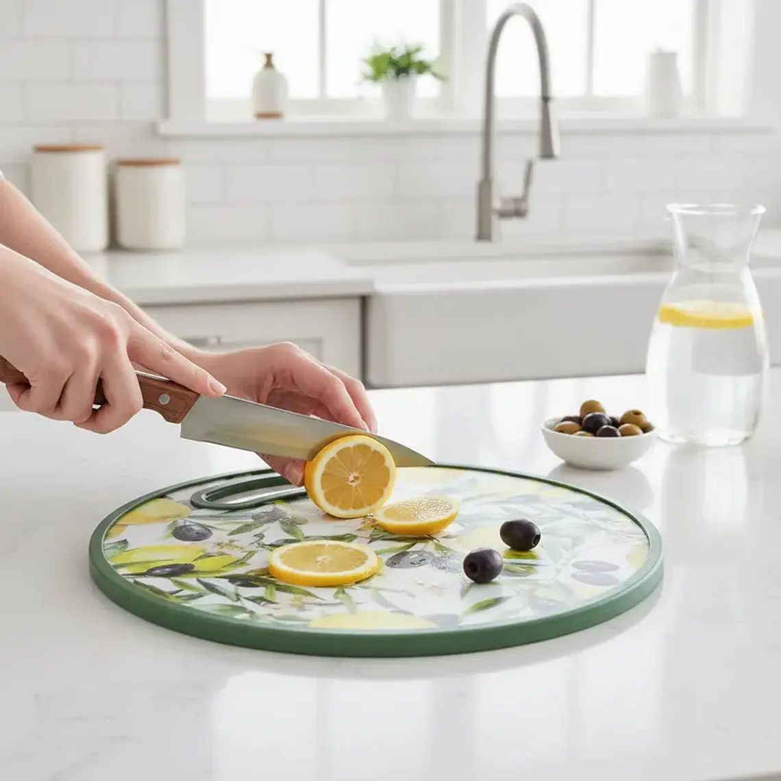 Tabla de Picar Redonda con Diseños varios 30cm 2