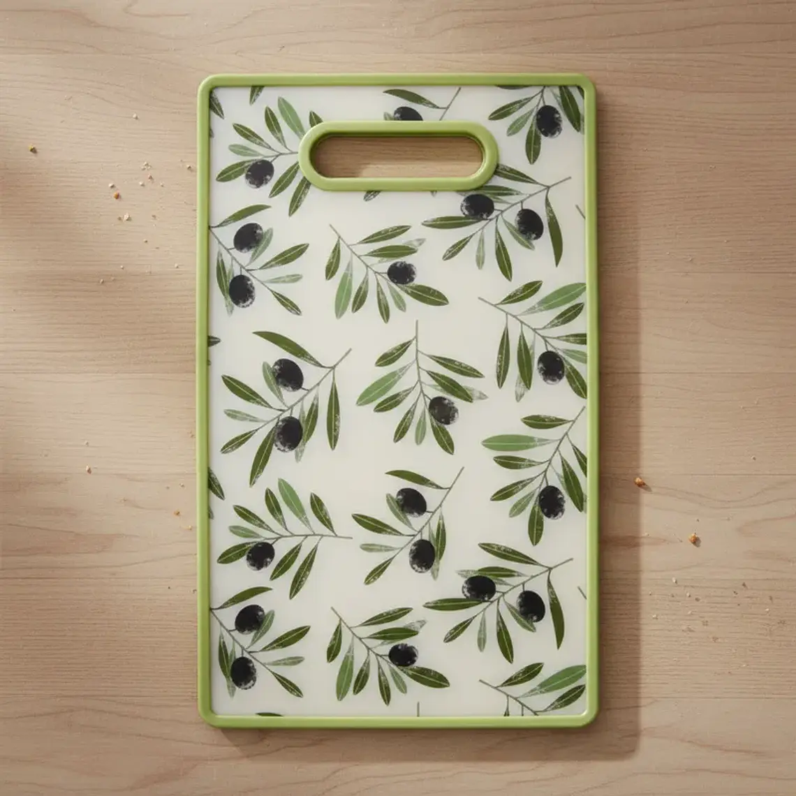 Tabla de Cortar Plástica 37X23CM Diseño Olivos 5