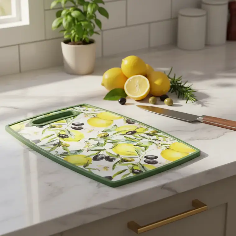 Tabla de Picar Cocina Diseño Limones 37X23CM 4