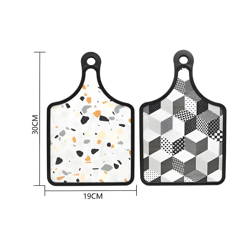 Tabla de Picar Cocina Diseño Moderno con Frase 30x19cm 4