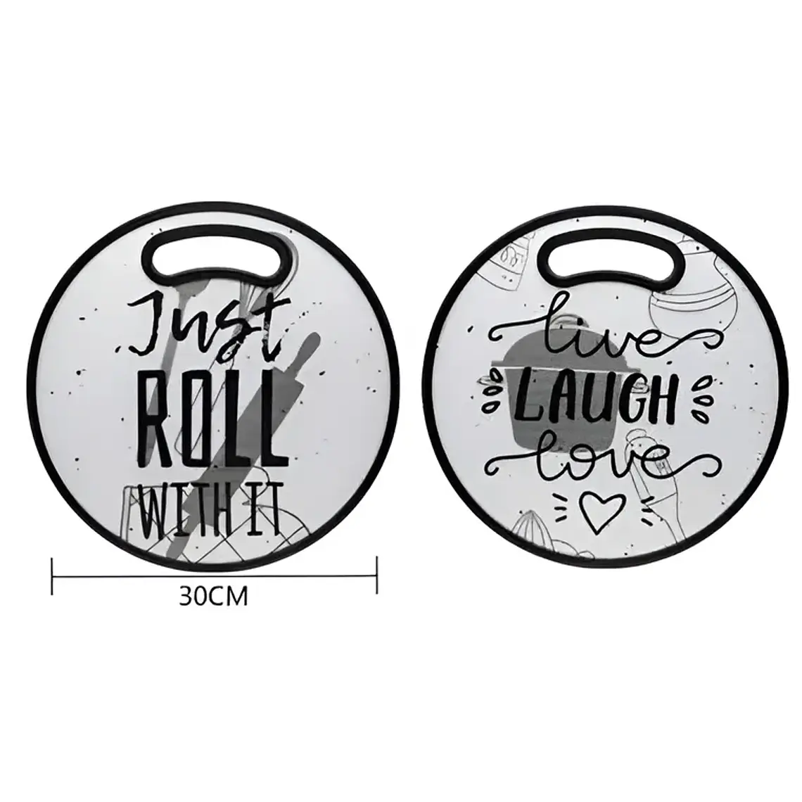 Tabla de picar redonda 30x30 cm Genérica 4