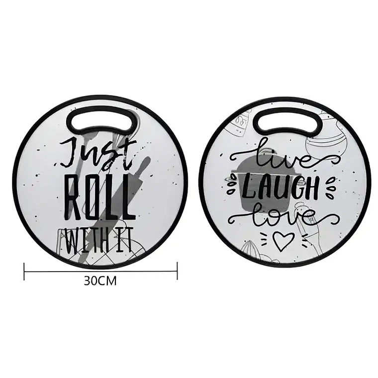 Tabla de picar redonda 30x30 cm Genérica 4